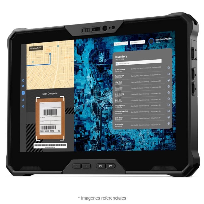 Tablet Dell Latitude 7030 Rugged Extreme, Intel Core i5-1240U Hasta 4.1 GHz, RAM 32GB, SSD 512GB, GPS NEO-M9, LED 10.1" FHD+ Touch, W11P